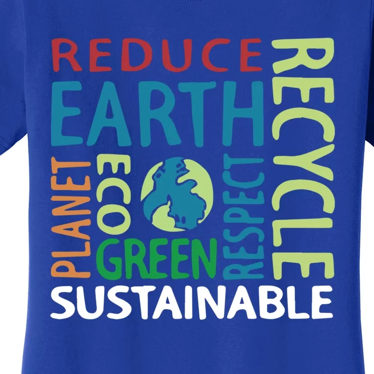 Earth Day Save Planet Rescue Animals Recycle Plastics Great Gift Women's T-Shirt