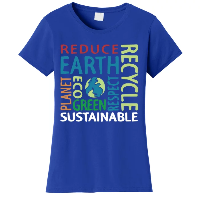 Earth Day Save Planet Rescue Animals Recycle Plastics Great Gift Women's T-Shirt