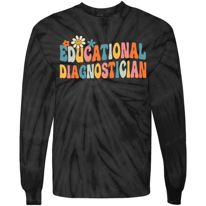 Educational Diagnostician School Psychologist Psych Assessor Tie-Dye Long Sleeve Shirt