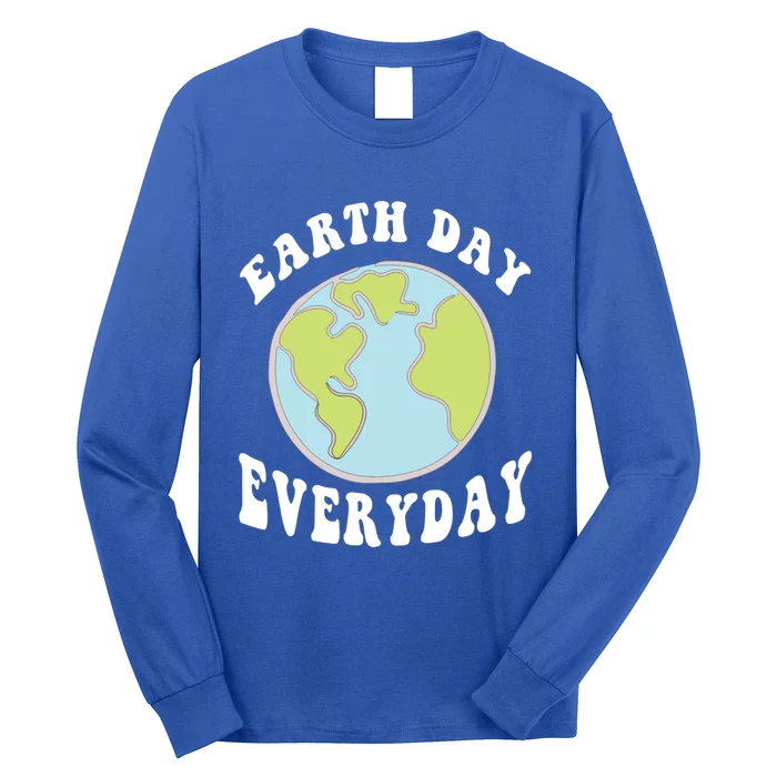 Earth Day Save Our Home Plant More Trees Go Planet Groovy Great Gift Long Sleeve Shirt