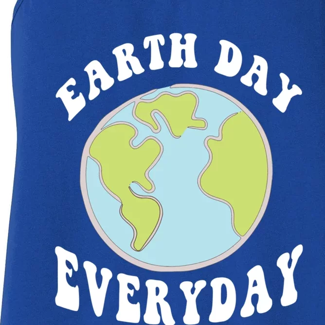 Earth Day Save Our Home Plant More Trees Go Planet Groovy Great Gift Women's Racerback Tank