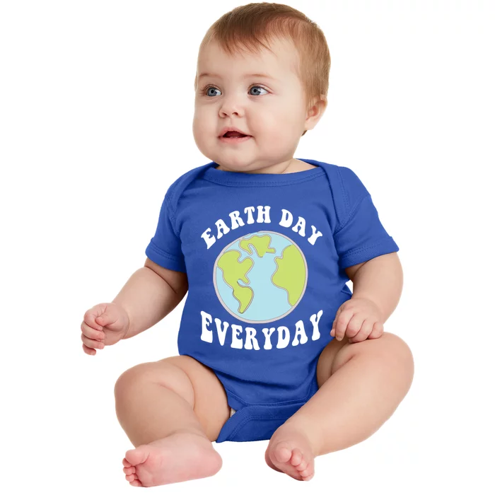 Earth Day Save Our Home Plant More Trees Go Planet Groovy Great Gift Baby Bodysuit