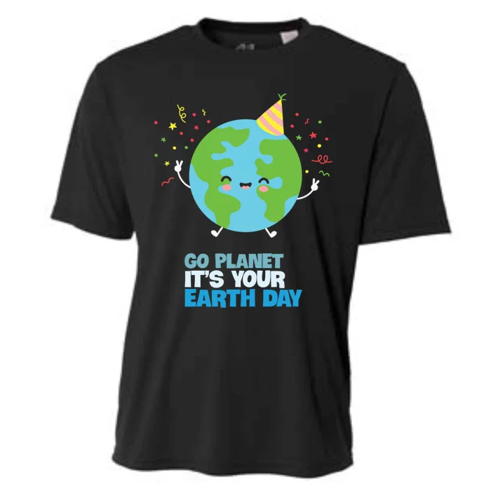 Earth Day Save The Planet Green Planet Recycle Great Gift Cooling Performance Crew T-Shirt