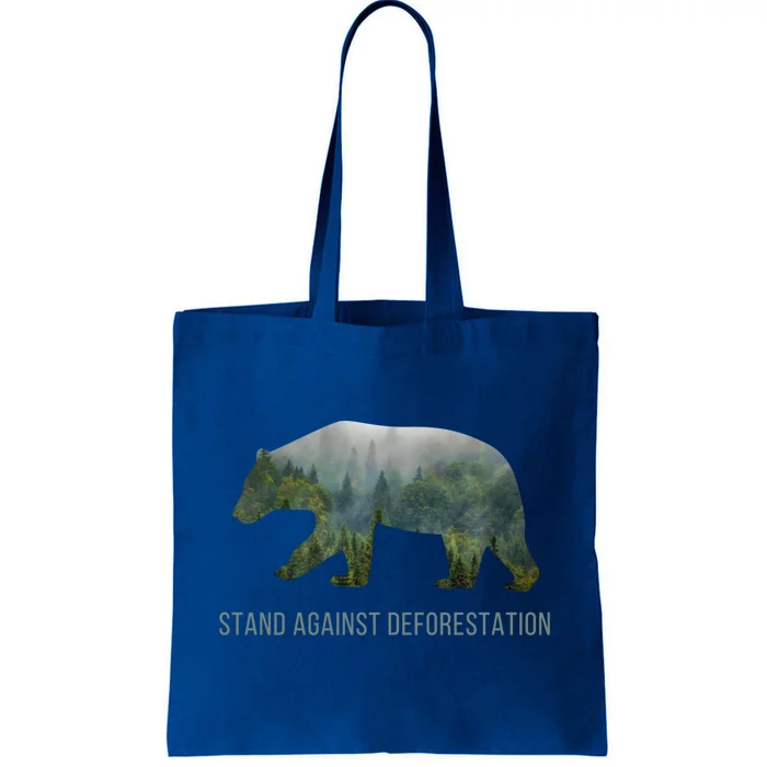 Earth Day Stand Against Deforestation Bear Gift Tote Bag