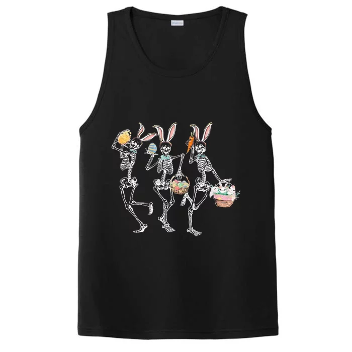 Easter Dancing Skeleton Performance Tank