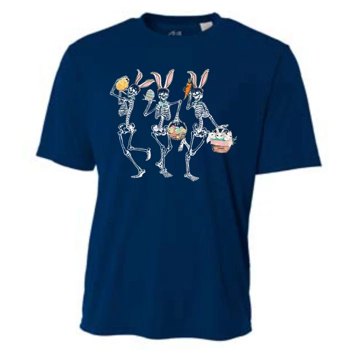 Easter Dancing Skeleton Cooling Performance Crew T-Shirt