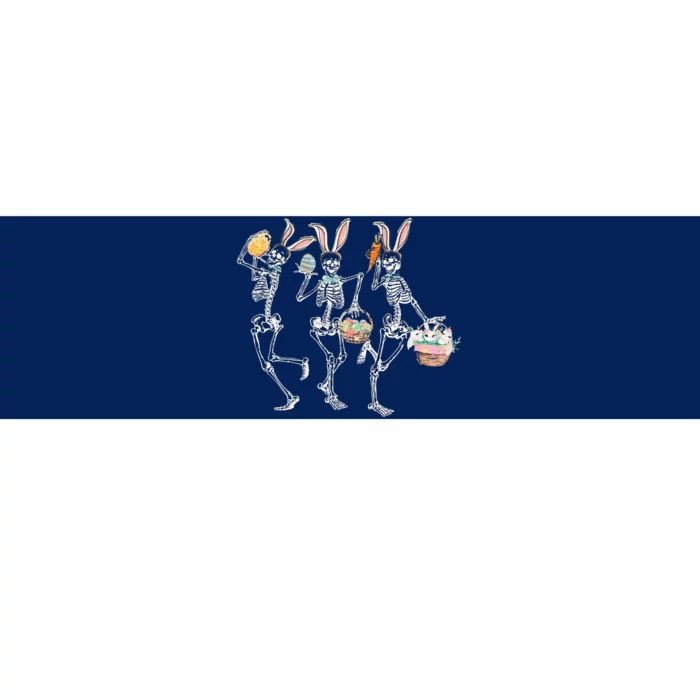 Easter Dancing Skeleton Bumper Sticker