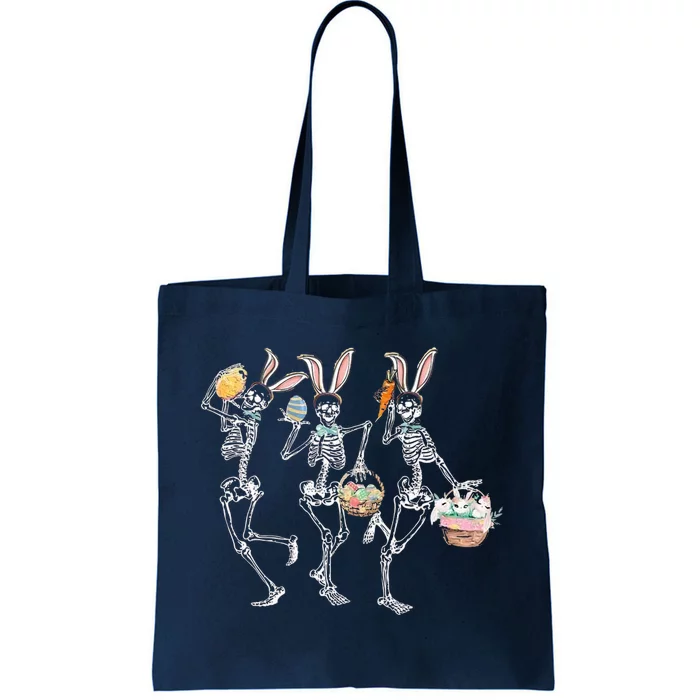 Easter Dancing Skeleton Tote Bag