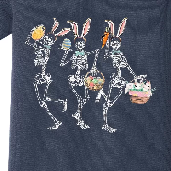 Easter Dancing Skeleton Baby Bodysuit