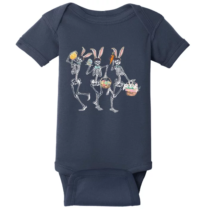 Easter Dancing Skeleton Baby Bodysuit