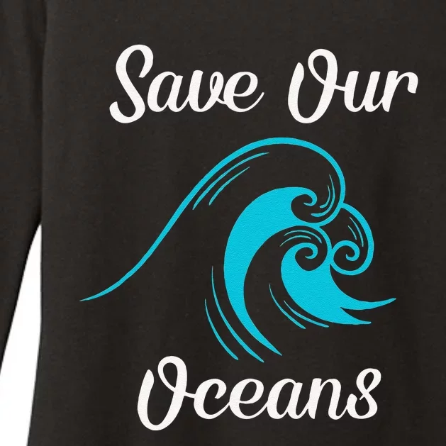 Earth Day Save Our Oceans Ocean Lovers Gift Womens CVC Long Sleeve Shirt