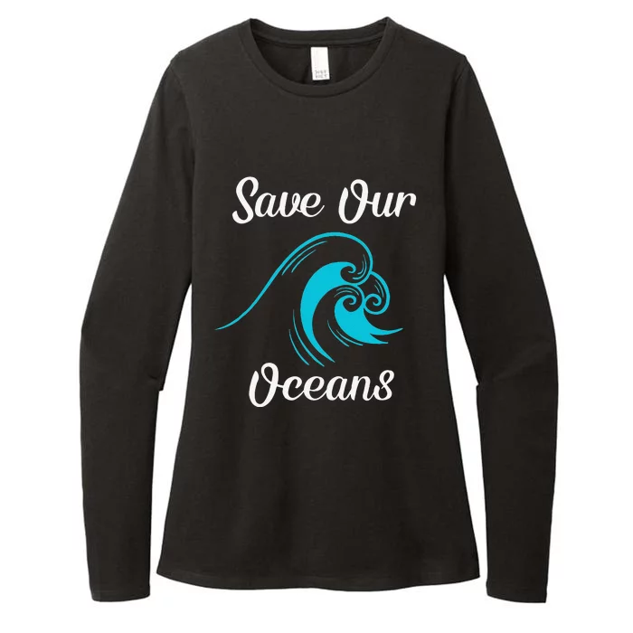 Earth Day Save Our Oceans Ocean Lovers Gift Womens CVC Long Sleeve Shirt