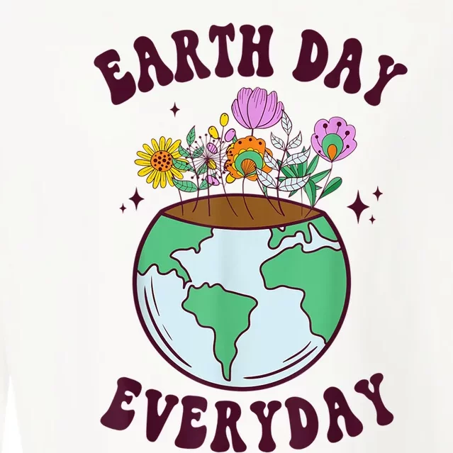 Earth Day Save Our Home Plant More Trees Go Planet Cropped Pullover Crew