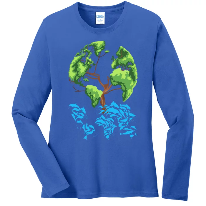 Earth Day Save Our Planet Environt Protection Funny Gift Ladies Long Sleeve Shirt