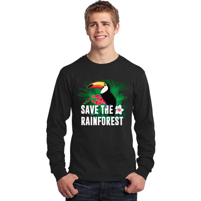 Earth Day Save The Rainforest Tall Long Sleeve T-Shirt