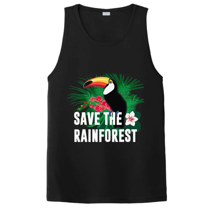 Earth Day Save The Rainforest Performance Tank