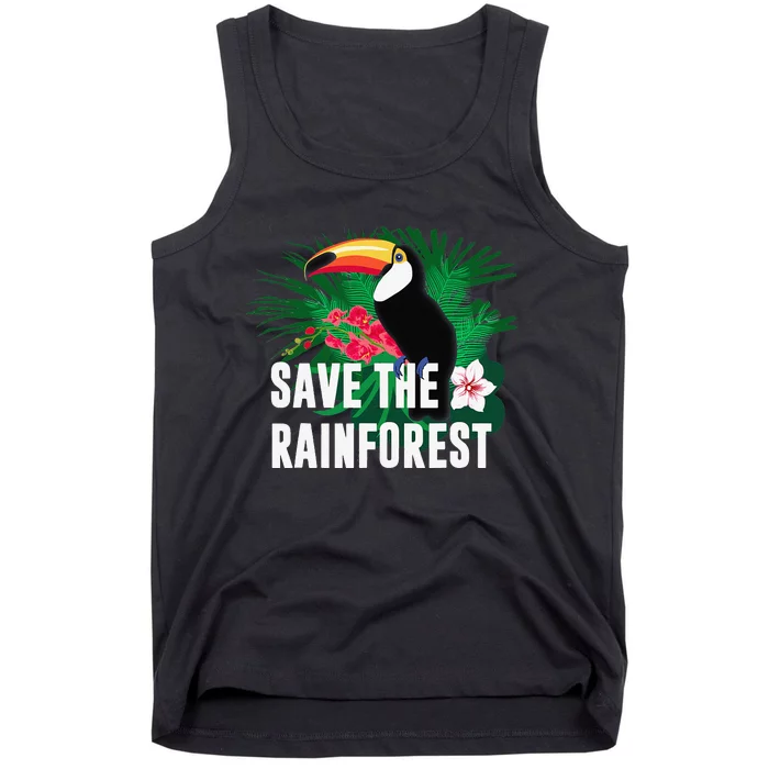 Earth Day Save The Rainforest Tank Top