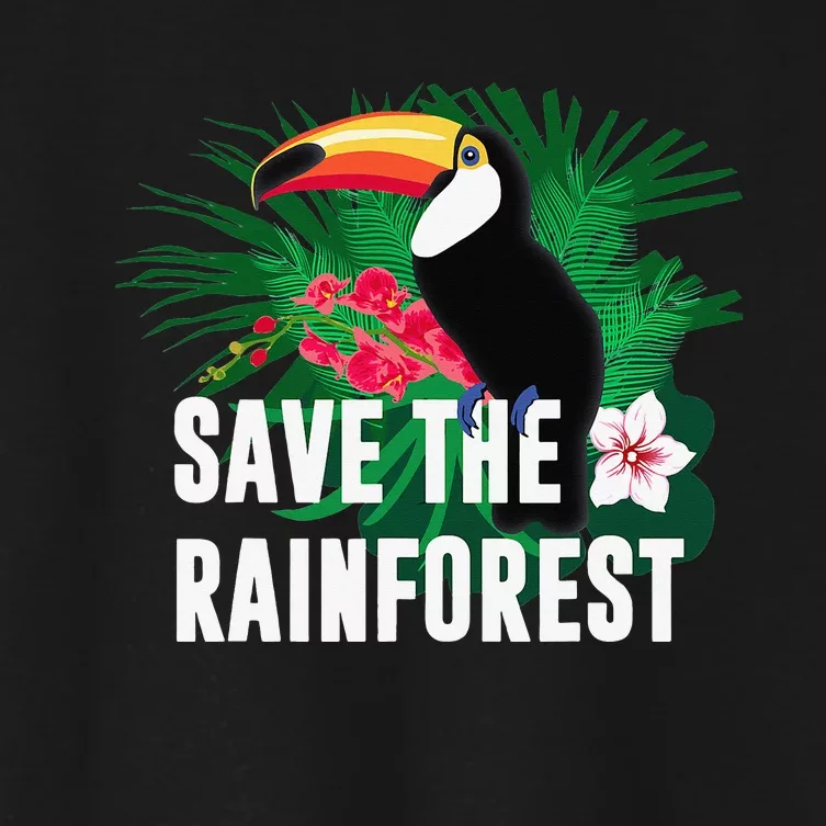 Earth Day Save The Rainforest Women's Crop Top Tee