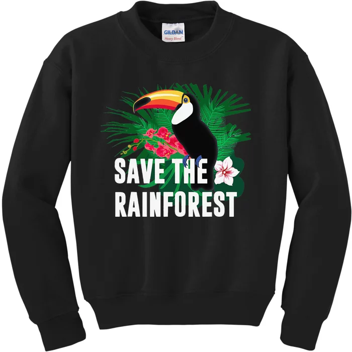 Earth Day Save The Rainforest Kids Sweatshirt