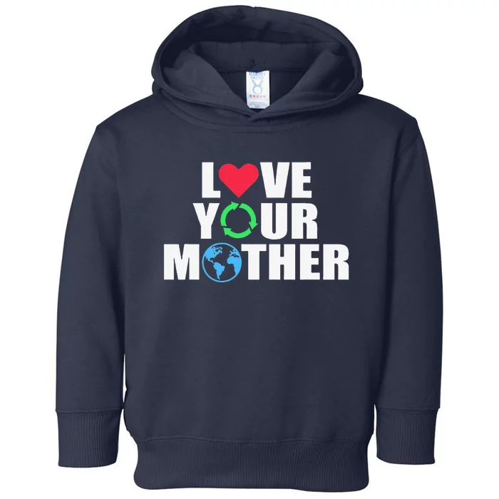 Earth Day Save The Planet Mother Earth Love Long Sleeve Toddler Hoodie