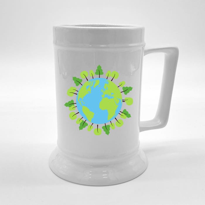 Earth Day Save The Planet Awareness Nature Love Trees Gift Front & Back Beer Stein