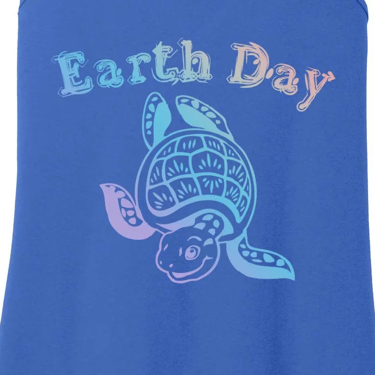 Earth Day Sea Turtle Animal Nature Conservation Activist Cool Gift Ladies Essential Tank