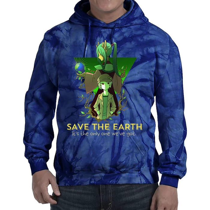 Earth Day Save The World From Pollution Tie Dye Hoodie