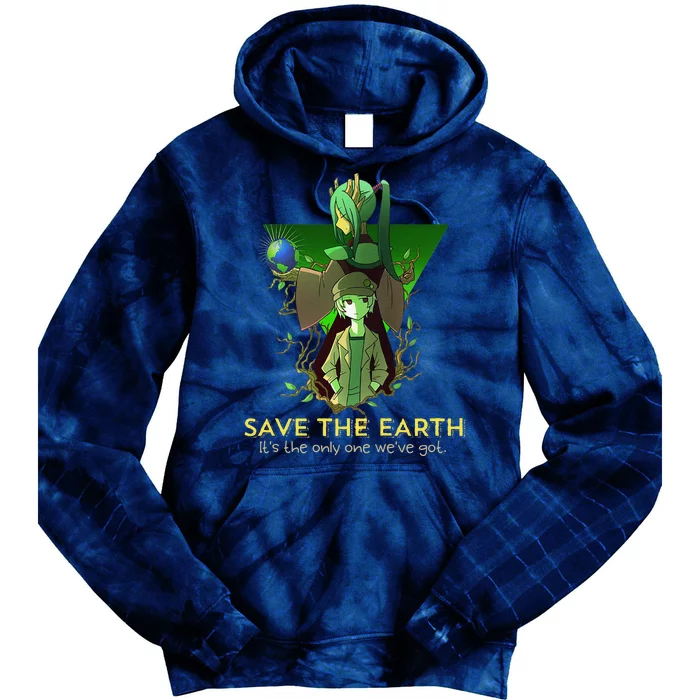 Earth Day Save The World From Pollution Tie Dye Hoodie