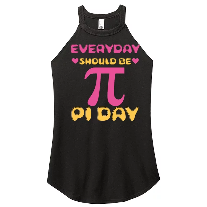 Every Day Should Be Pi Day Cute Women’s Perfect Tri Rocker Tank