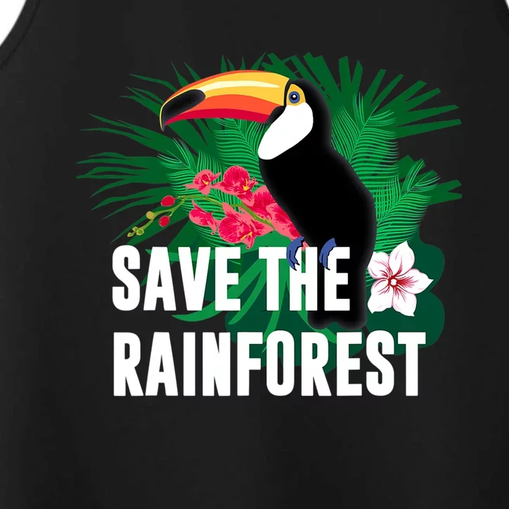 Earth Day Save The Rainforest Performance Tank