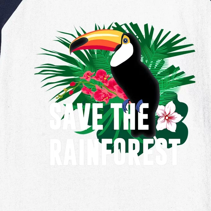 Earth Day Save The Rainforest Baseball Sleeve Shirt