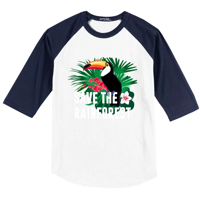 Earth Day Save The Rainforest Baseball Sleeve Shirt