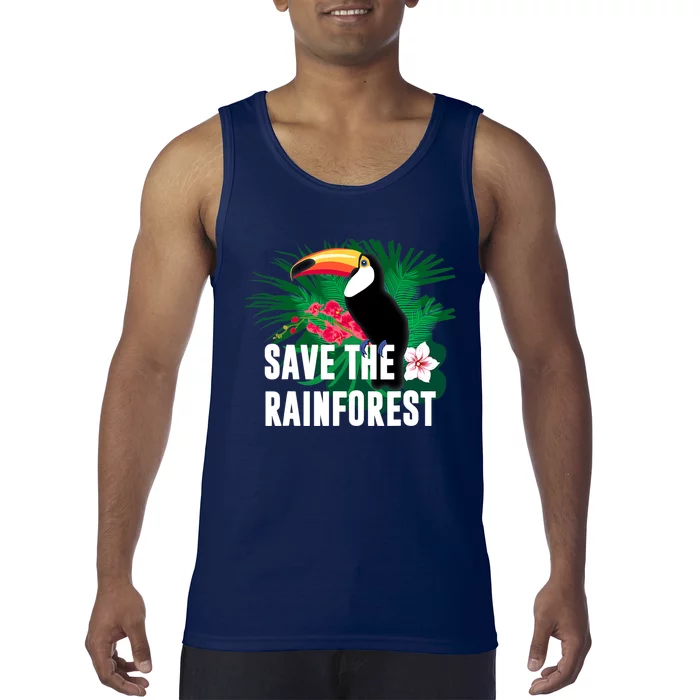 Earth Day Save The Rainforest Tank Top