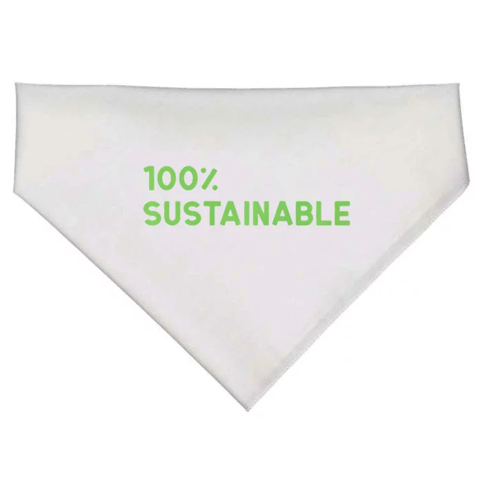 Earth Day Sustainable Recyclable Mother Earths USA-Made Doggie Bandana