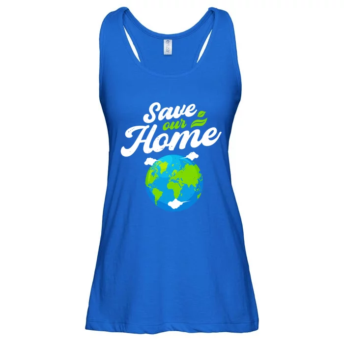 Earth Day Save Our Home Planet Conservation Preservation Gift Ladies Essential Flowy Tank