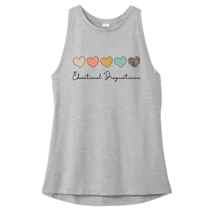 Educational Diagnostician School Psychologist Psychometrist Ladies Tri-Blend Wicking Tank