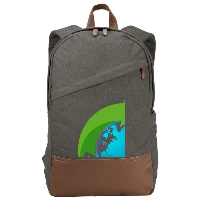 Earth Day Save The Planet Keep It Green Happy Mother Earth Gift Cotton Canvas Backpack