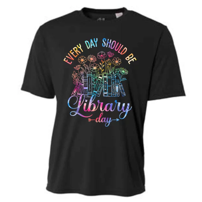 Every Day Should Be Library Day Librarian Library Quotes Cooling Performance Crew T-Shirt