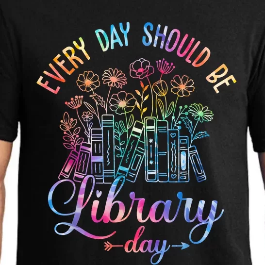 Every Day Should Be Library Day Librarian Library Quotes Pajama Set