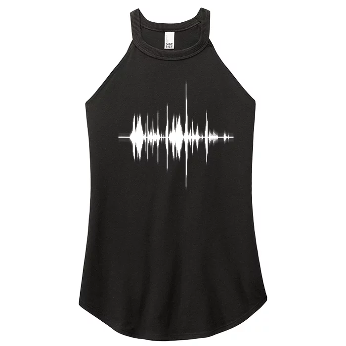 Equalize Disco Sounds Music Women’s Perfect Tri Rocker Tank