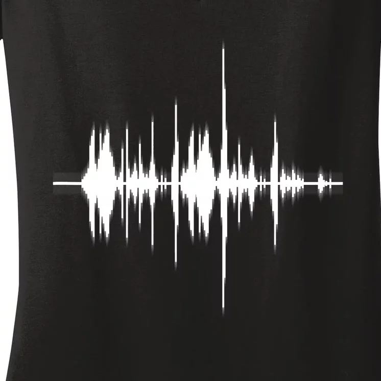 Equalize Disco Sounds Music Women's V-Neck T-Shirt