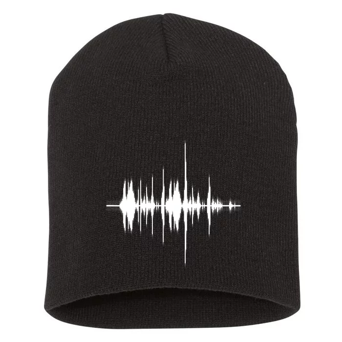 Equalize Disco Sounds Music Short Acrylic Beanie