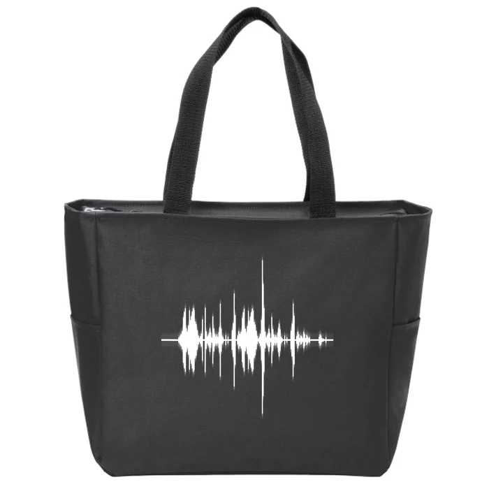 Equalize Disco Sounds Music Zip Tote Bag