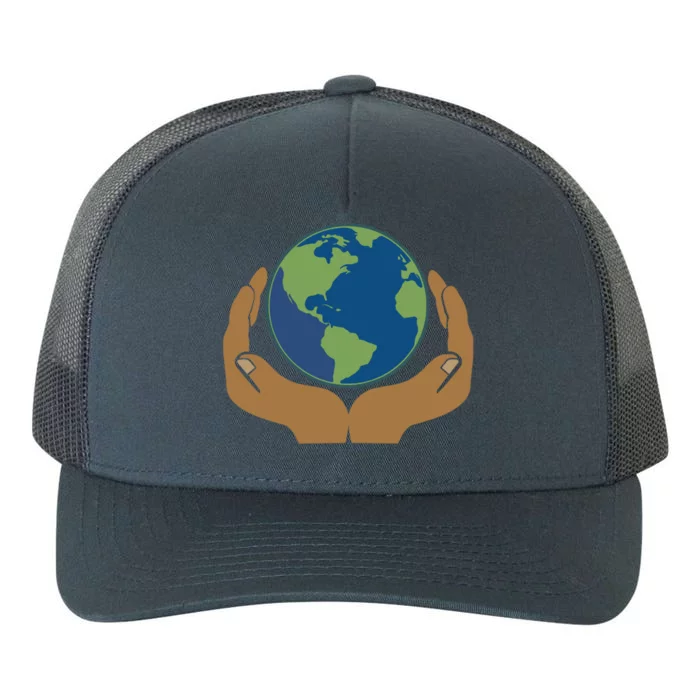 Earth Day Science Teacher Geology Geologist Globe Map Gift Cool Gift Yupoong Adult 5-Panel Trucker Hat