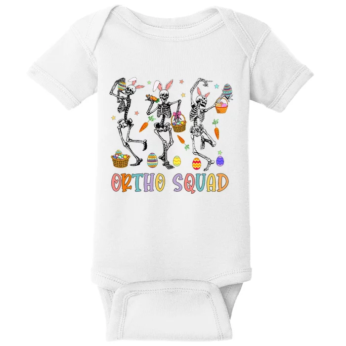 Easter Day Skeleton Ortho Squad Dance Orthopedic Baby Bodysuit