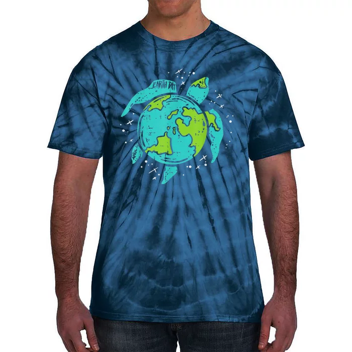 Earth Day Sea Turtle Save The Planet Cute Tie-Dye T-Shirt