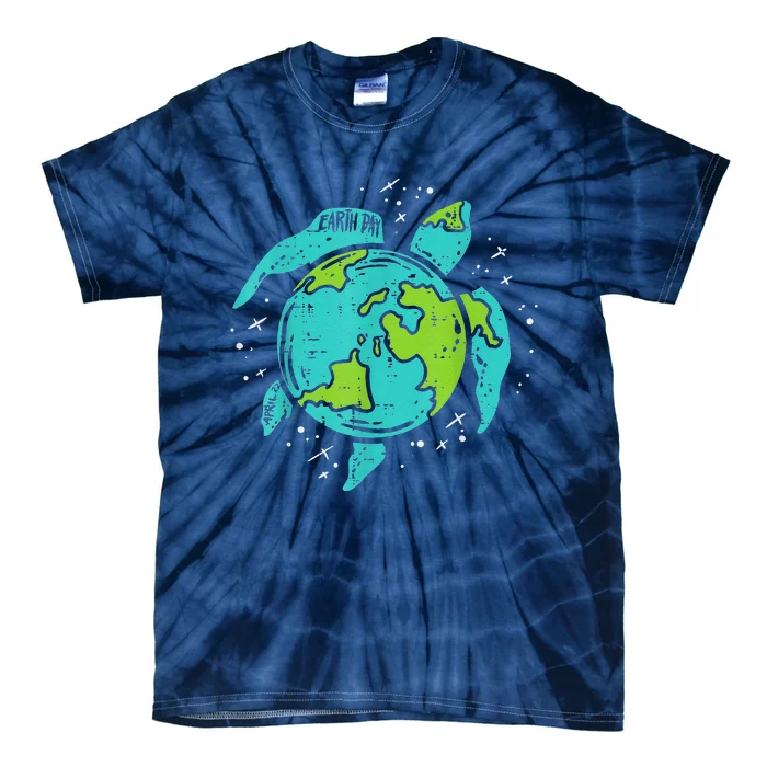 Earth Day Sea Turtle Save The Planet Cute Tie-Dye T-Shirt