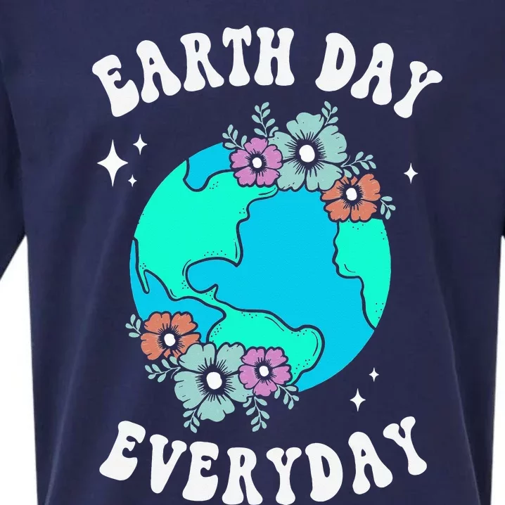 Earth Day Save Our Home Plant More Trees Go Planet Sueded Cloud Jersey T-Shirt