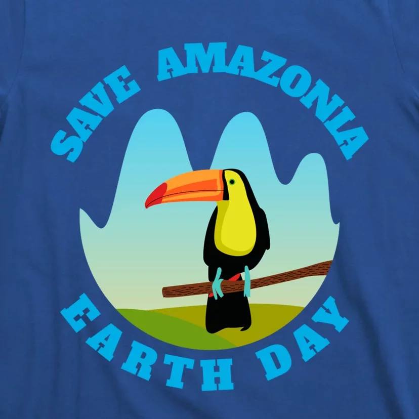 Earth Day Save Amazonian Forest Trees And Birds Cool Gift T-Shirt