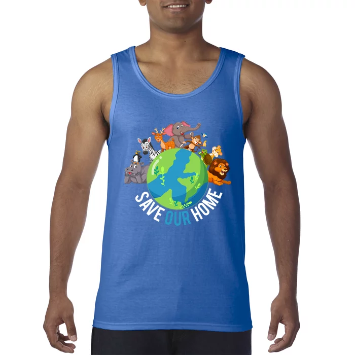 Earth Day Save Our Home Animals Wildlife Environt Planet Gift Tank Top